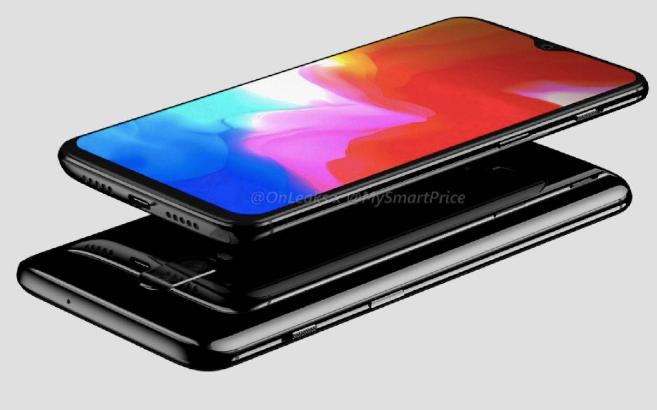 OnePlus 6T: nuovi render e specifiche