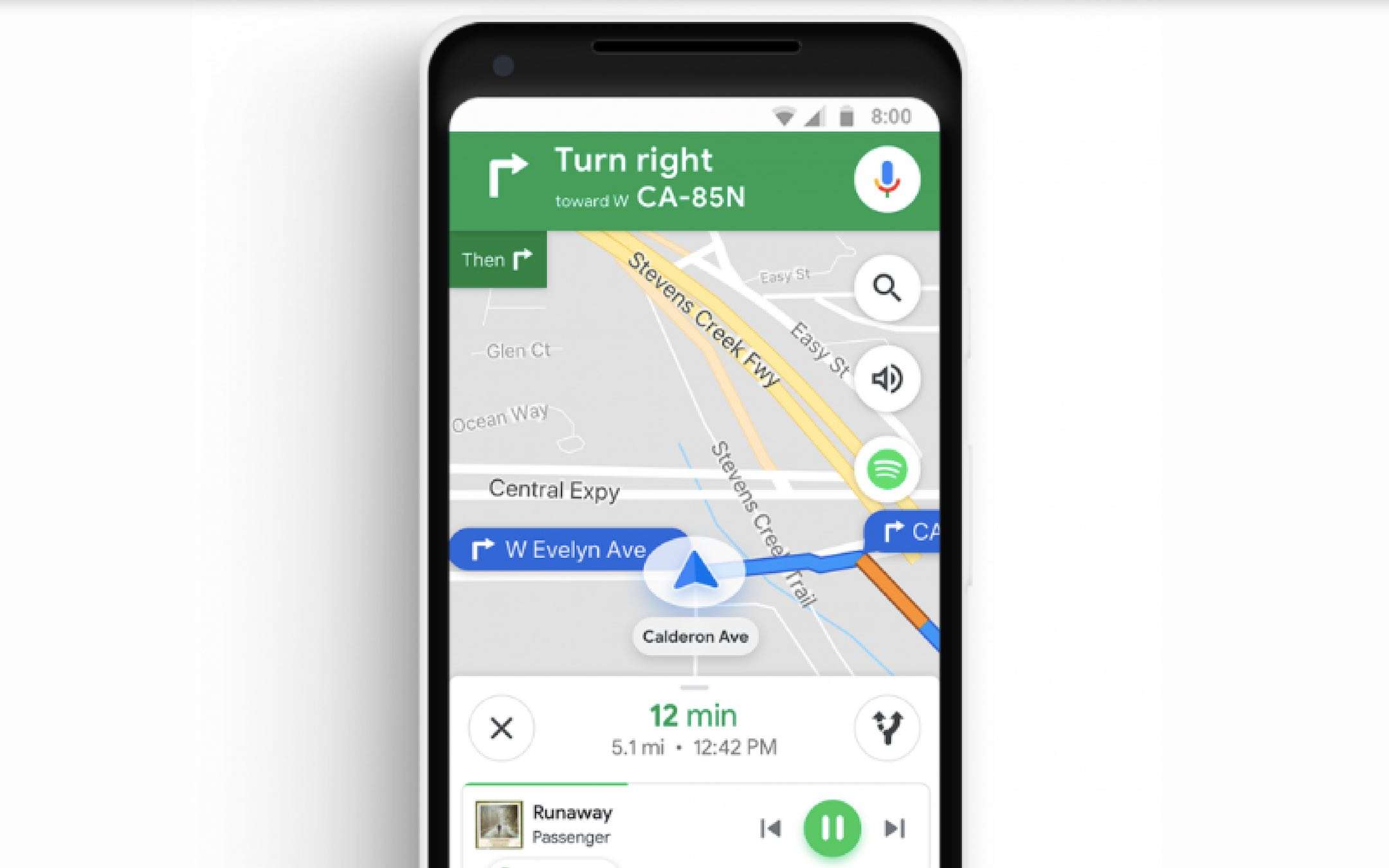 Google Maps si aggiorna: supporto a Spotify fra le novità