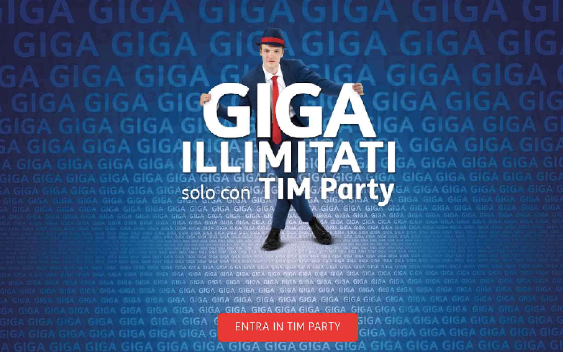 TIM Party: traffico dati illimitato per tutti i clienti