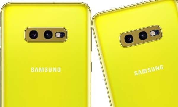 Samsung Galaxy S10e giallo canarino