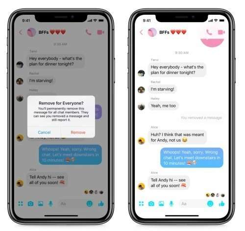 messenger ecco come si cancellano i messaggi