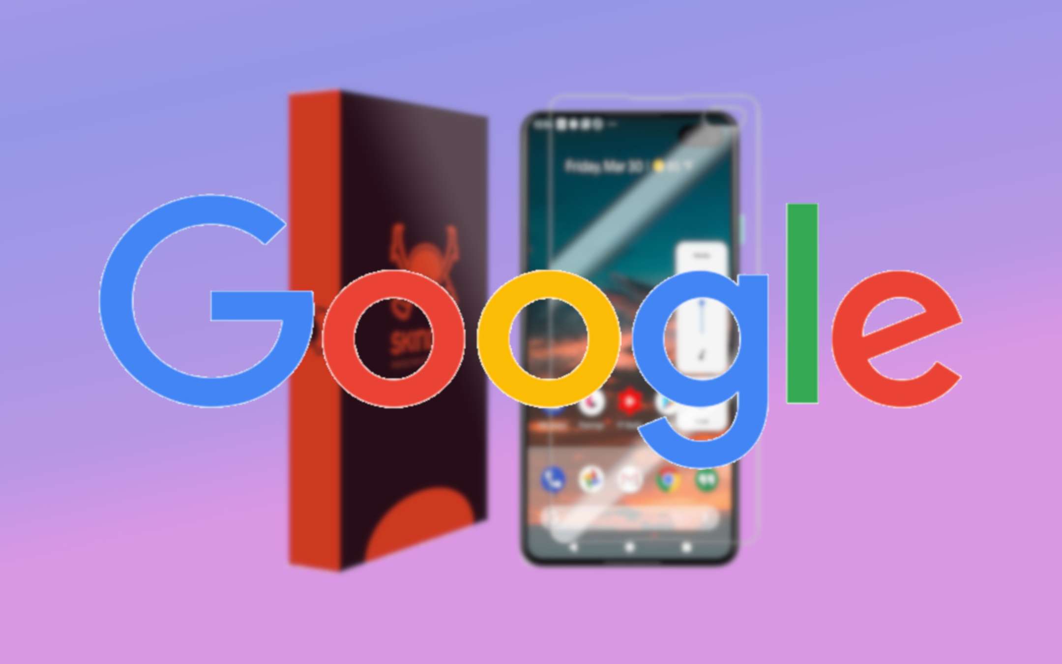 Google Pixel 4: il design frontale in un render