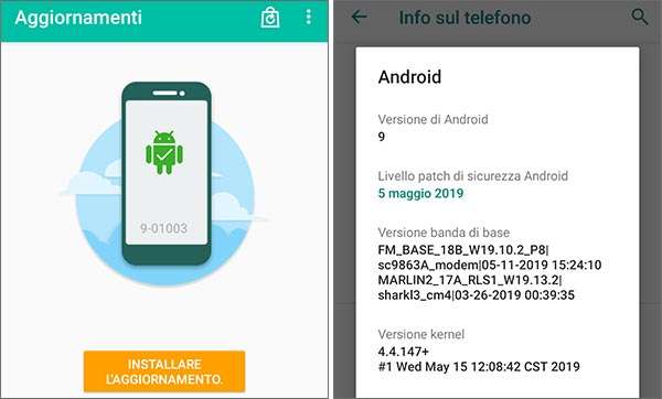 Alcatel 1S: Android e gli aggiornamenti