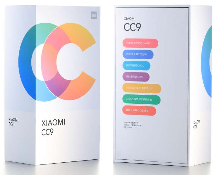 Xiaomi Mi CC 9 Confezione