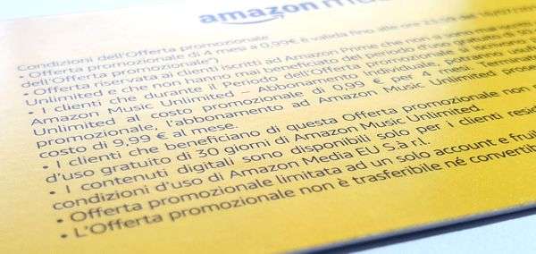 Amazon Music Unlimited: l'offerta