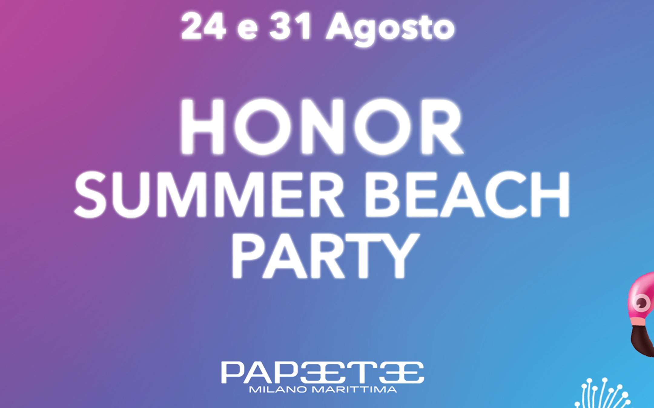 HONOR Summer Beach Party al Papeete Beach