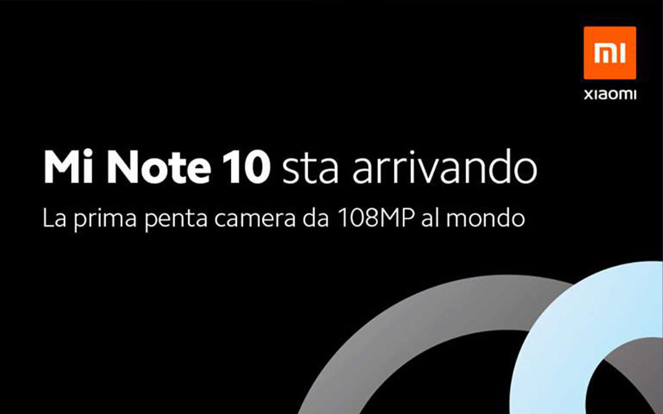 Xiaomi Italia conferma l'arrivo di Mi Note 10