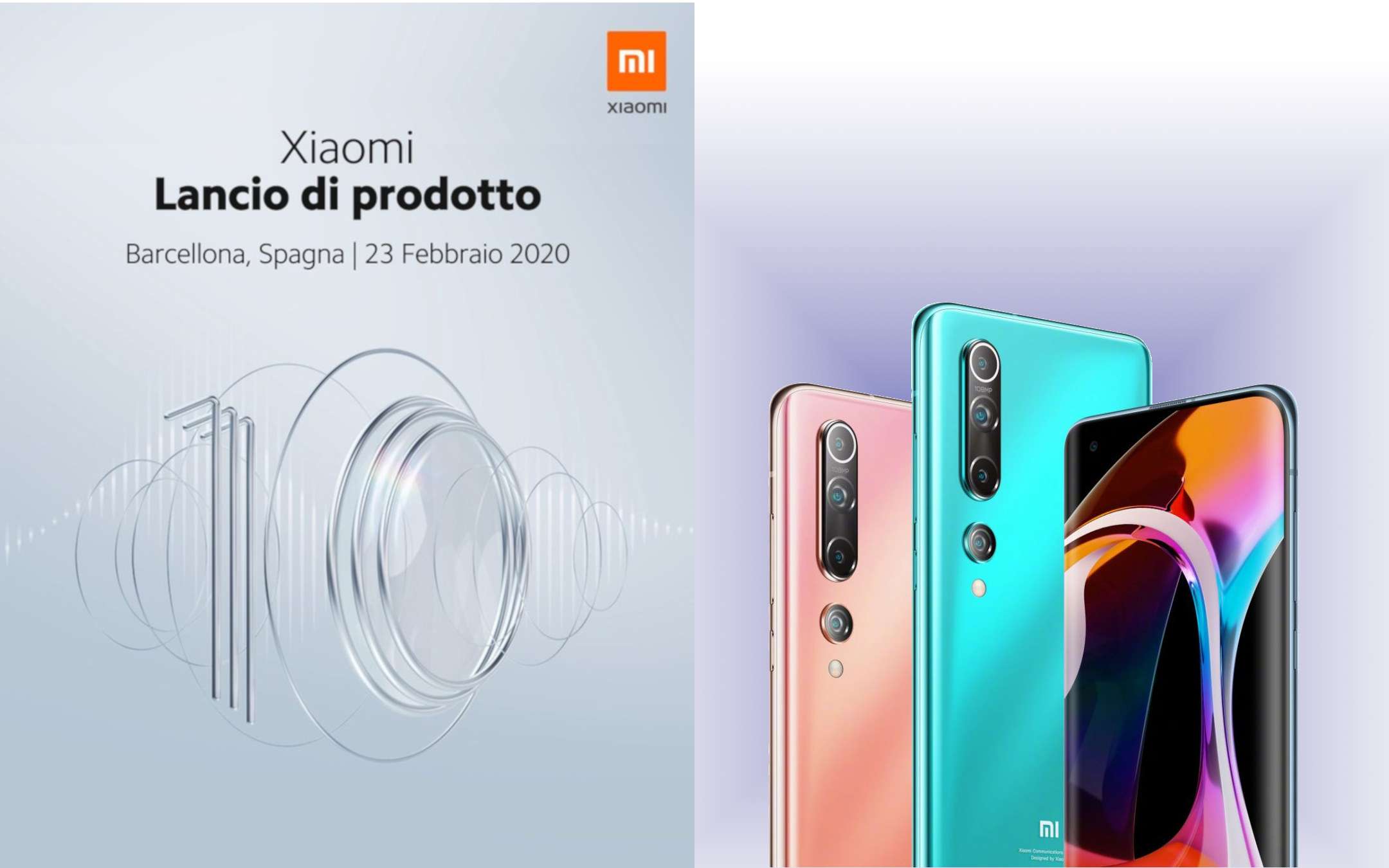 Xiaomi Mi 10: lancio globale al MWC 2020