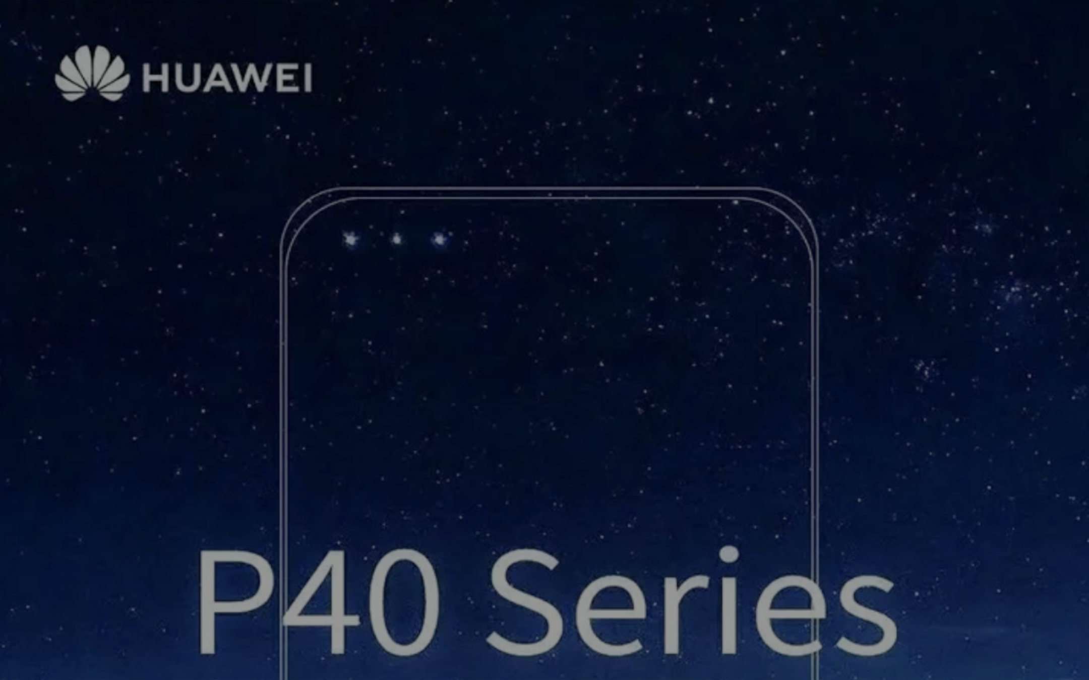 Huawei P40 con tre selfie-camera: teaser ufficiale