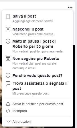 Come silenziare un contatto su Facebook