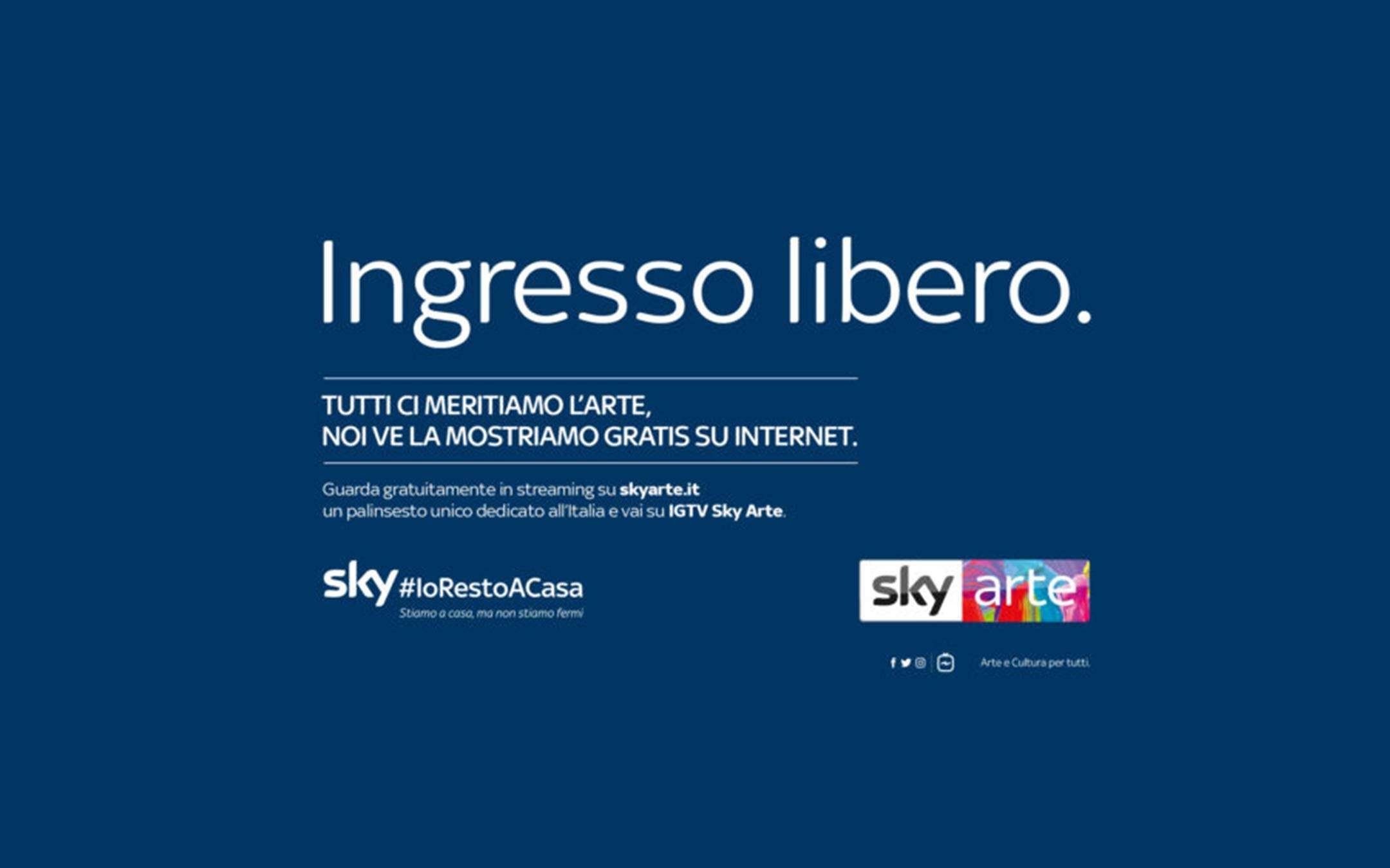 Sky Arte è in streaming gratis: approfittane ora