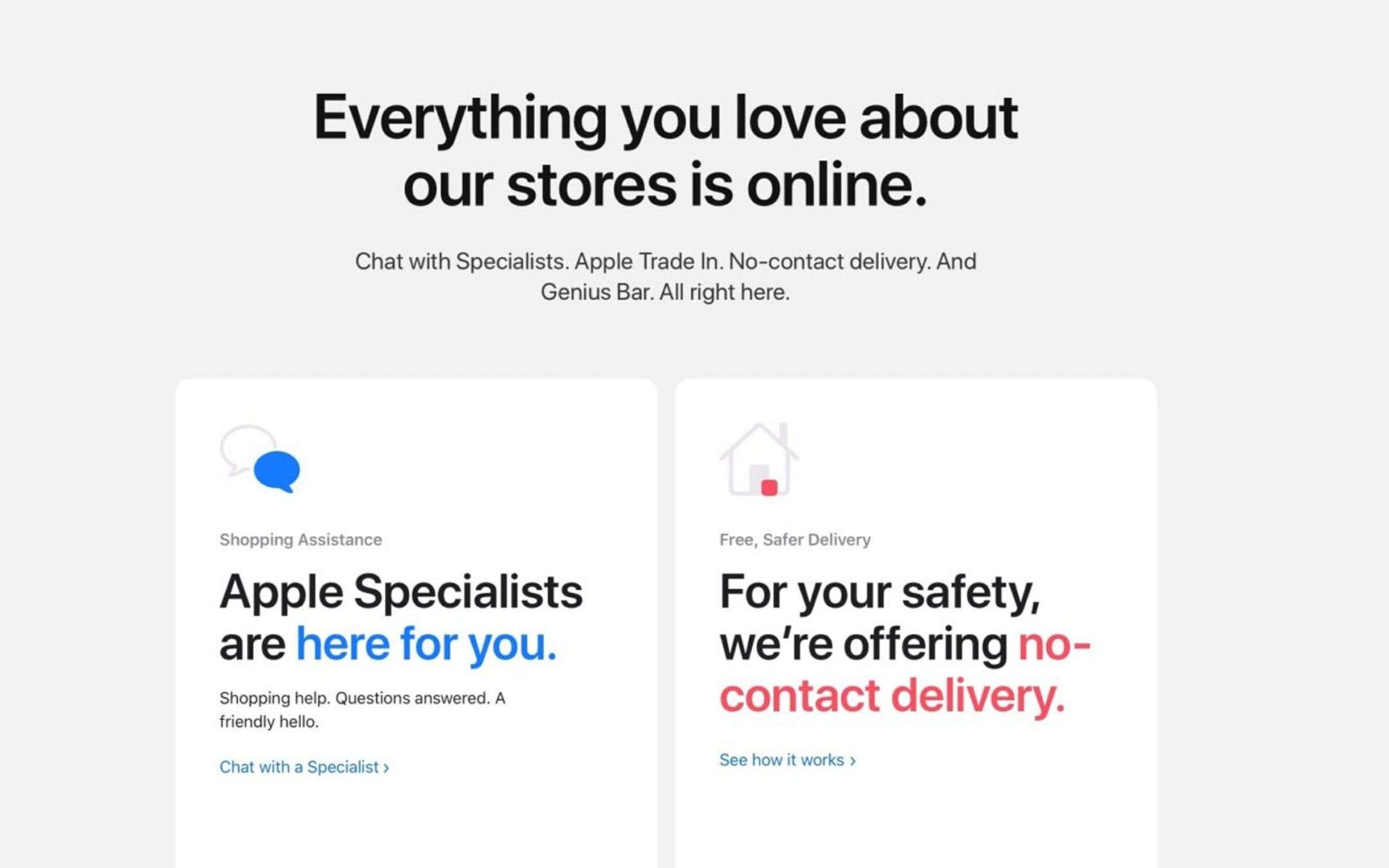 Apple Store online: front-end e Today at Apple