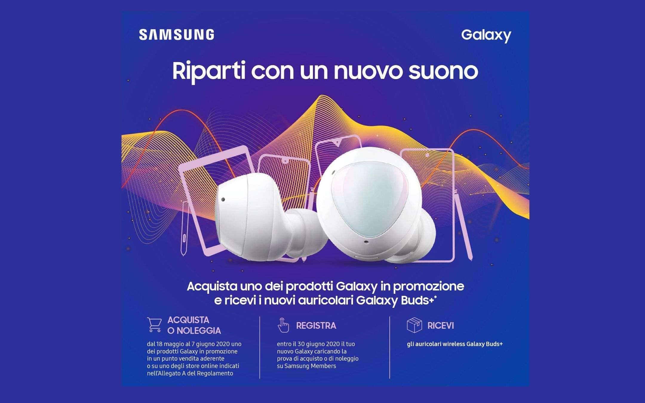 Galaxy S20: da oggi in omaggio le Galaxy Buds+