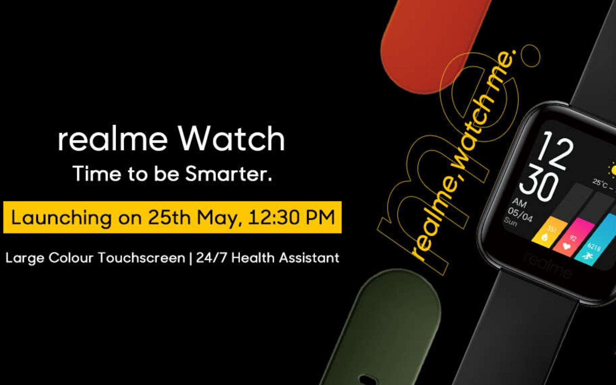 Realme Watch: tutti i dettagli prima del lancio