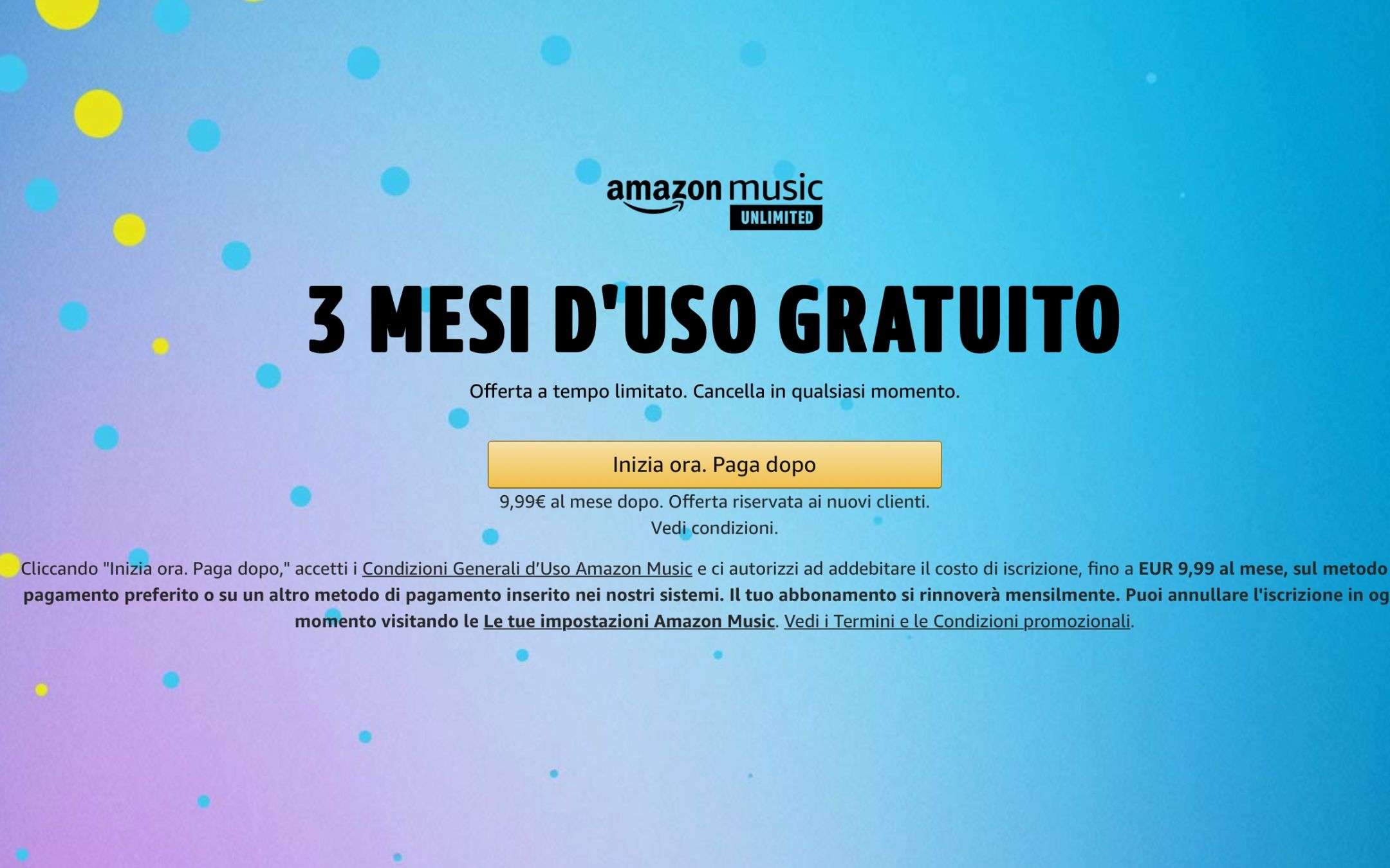 Amazon Music Unlimited: tornano i 3 mesi gratis!