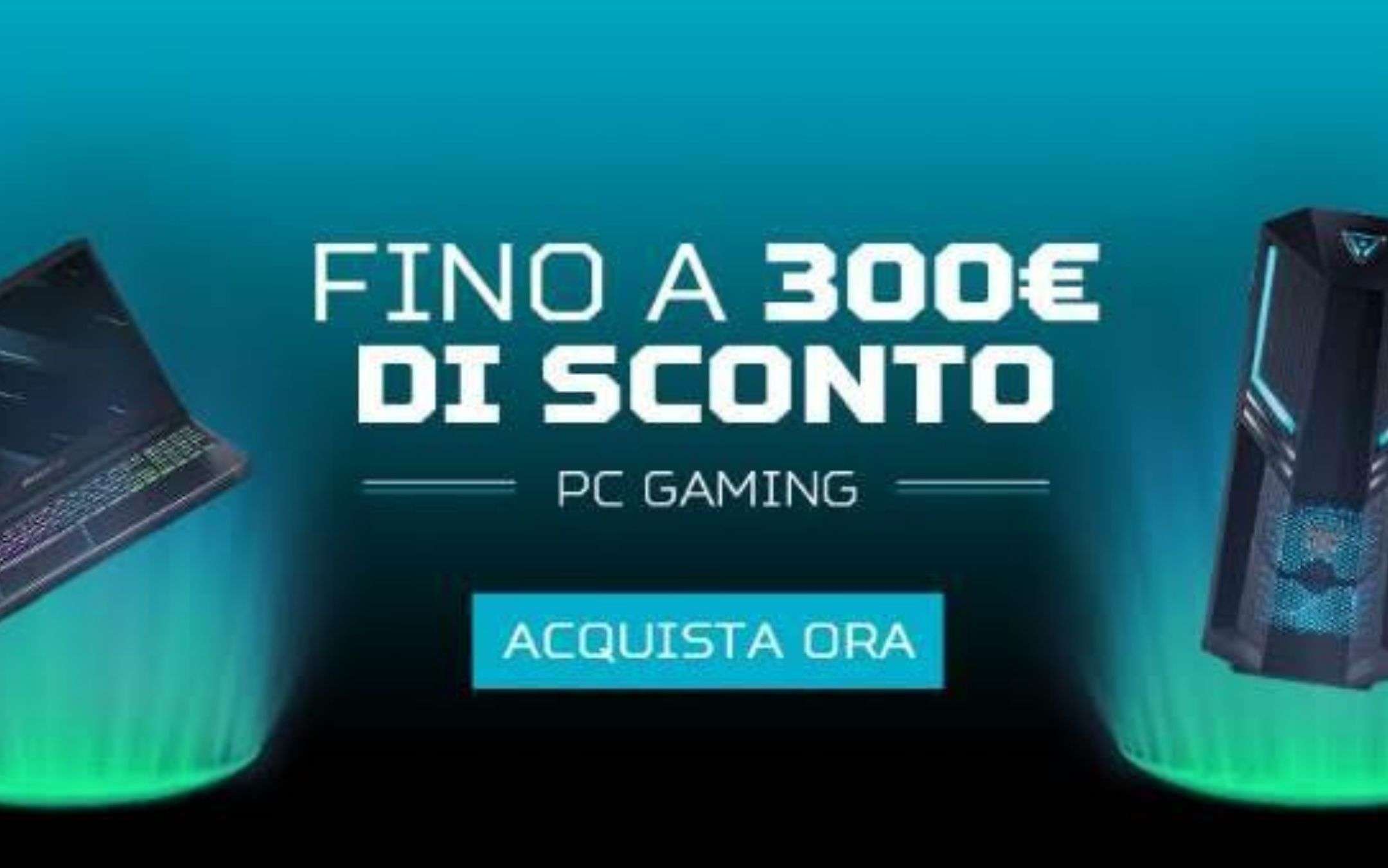 Acer: il tuo nuovo PC da gaming con 300€ di sconto