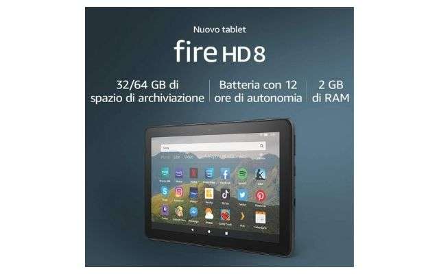 Nuovo Fire HD 8 di  al 30% in meno