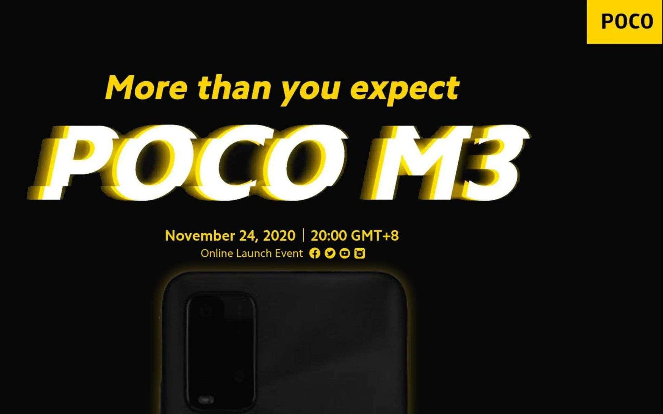 POCO M3: ecco il suo design, vi piace? (FOTO)