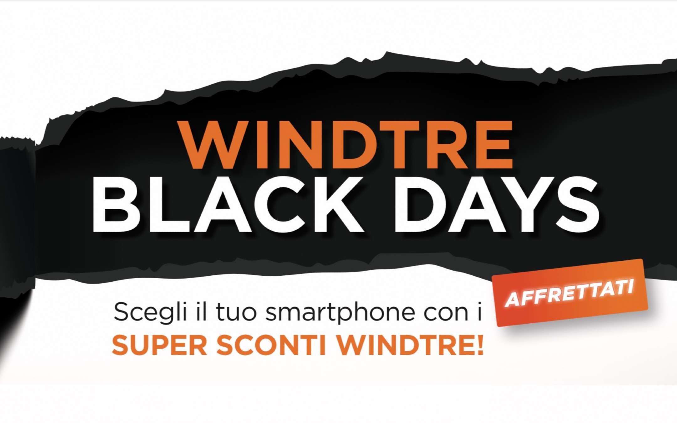 Black Days WINDTRE: sconti sui device fino a 150€