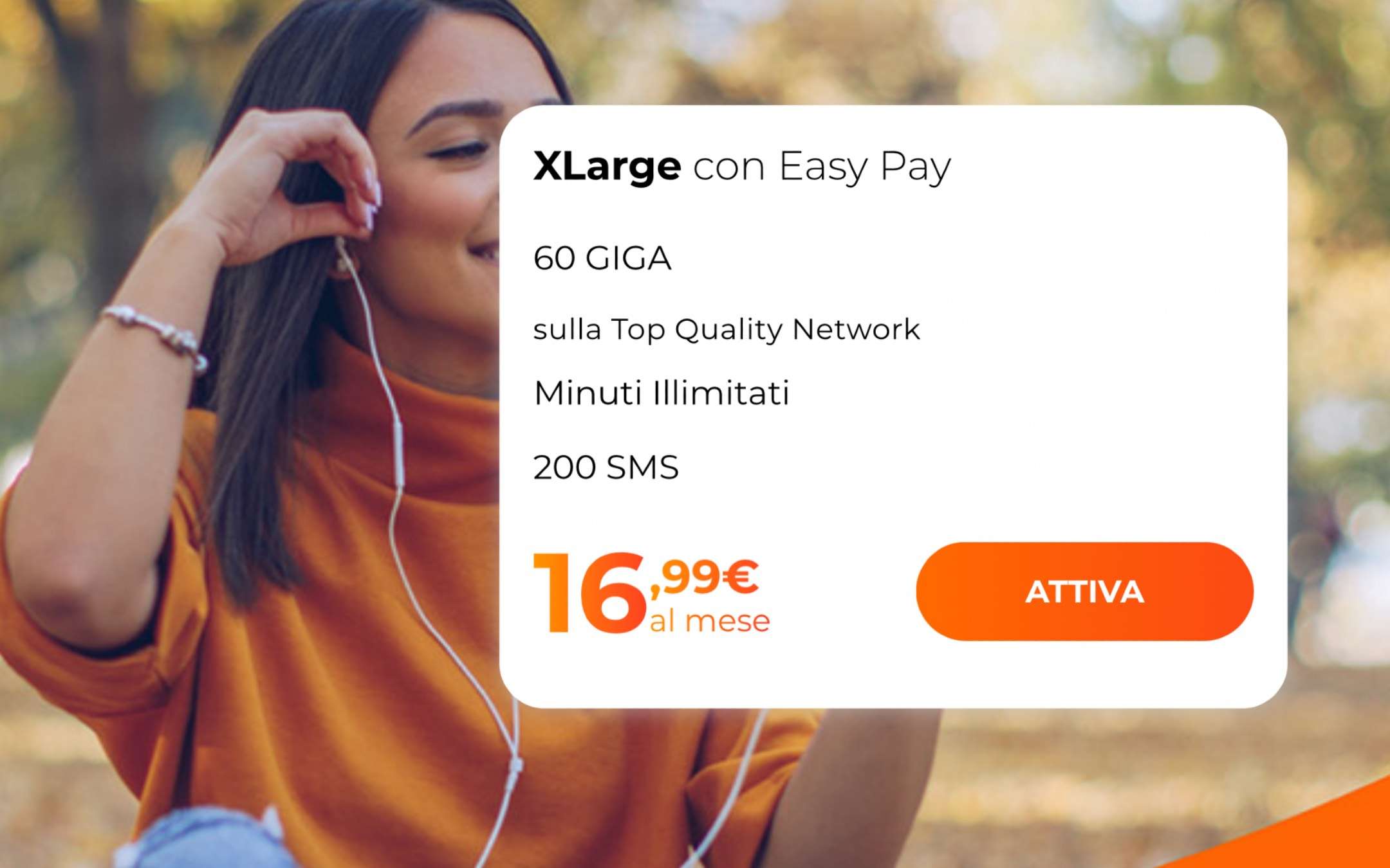 WINDTRE: Promo XLarge con 60GB a 16,99€ al mese