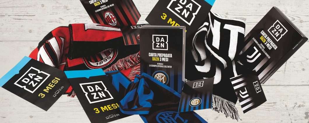 DAZN: 3 mesi di abbonamento + la sciarpa della tua squadra a meno di 27  euro! - SpazioGames