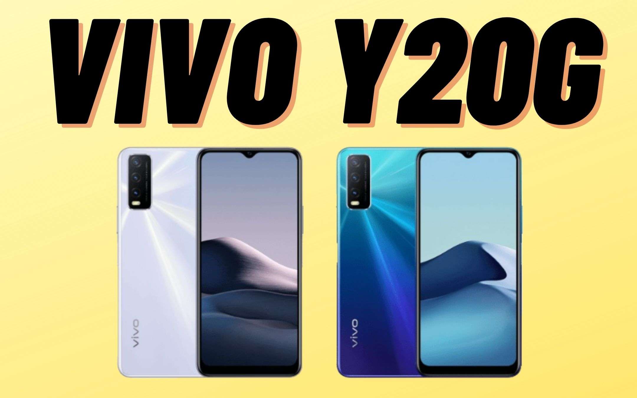 Vivo Y20G: ufficiale con Helio G80 e 5000 mAh