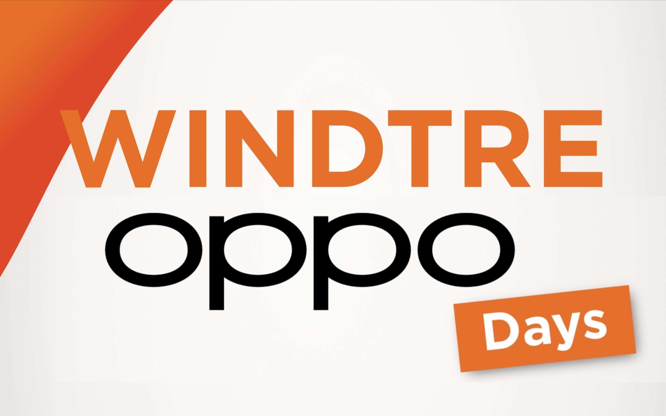 OPPO Days: 20 giorni di sconti folli con WINDTRE