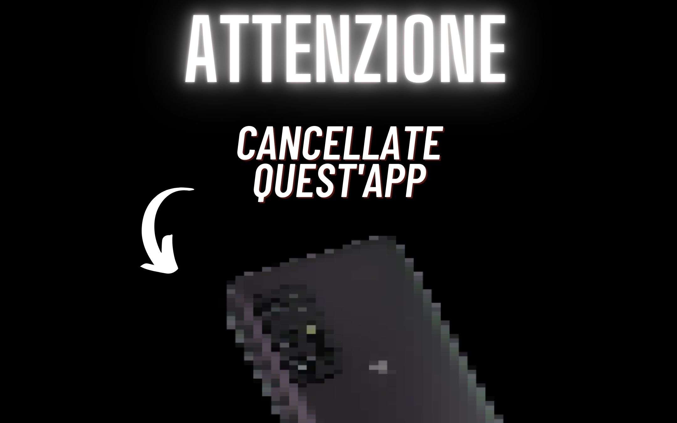 Cancellate SUBITO quest'app dal vostro smartphone!