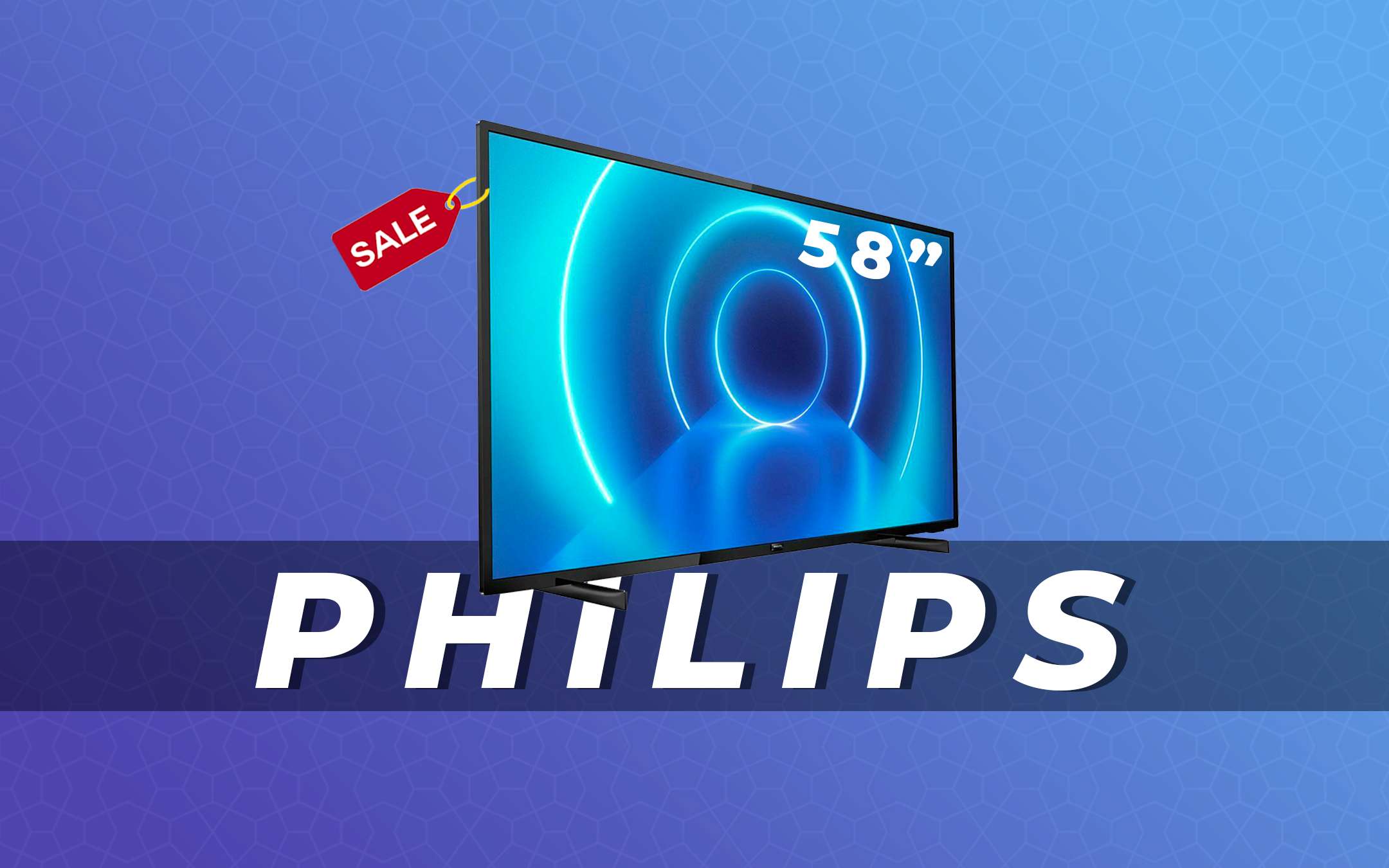 Philips: Smart TV 58 pollici 4K in offerta a 449€ (-22%)