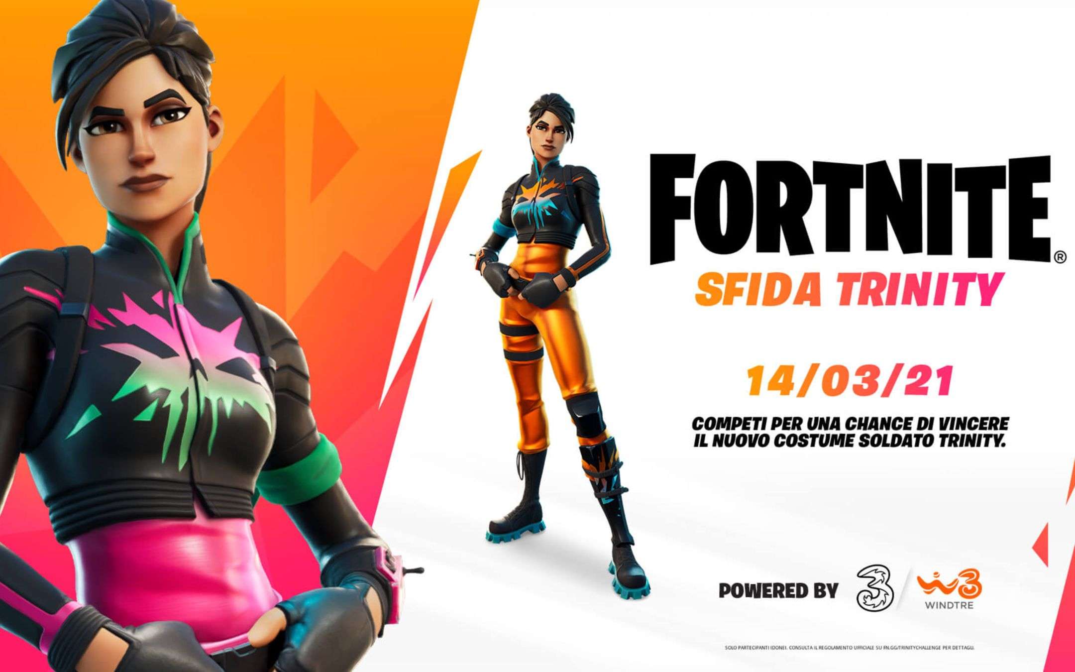 WINDTRE: inizia oggi la Sfida Fortnite Trinity