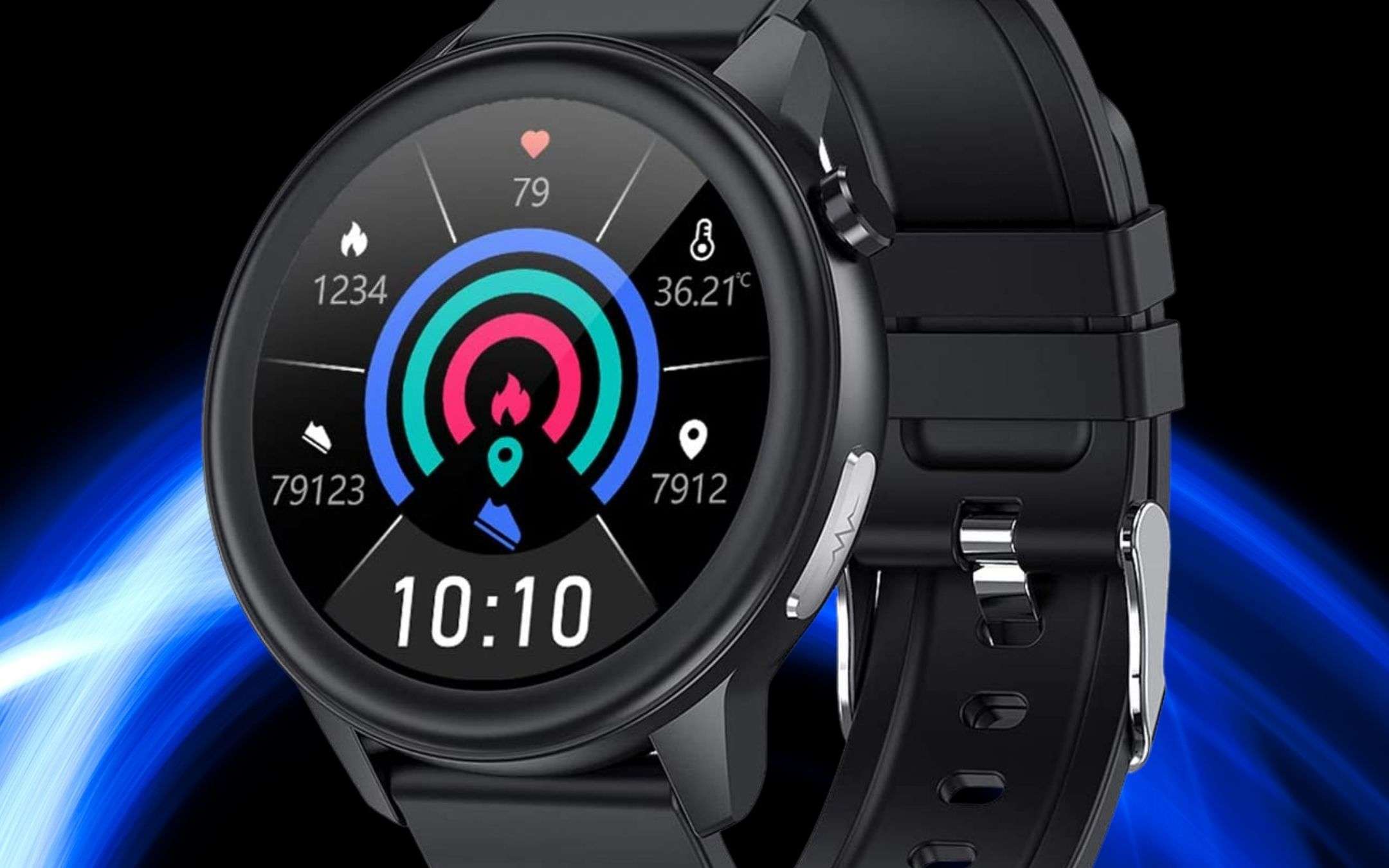 Smartwatch ECG, pressione e termometro: 56€ su Amazon