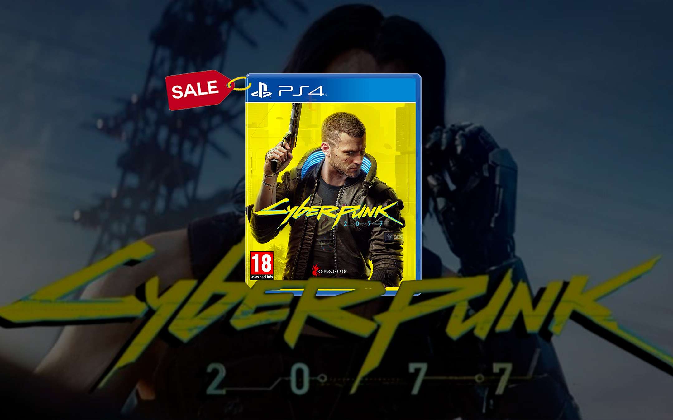 Cyberpunk 2077 per PS4 e XBox in offerta a 29,99€ (-57%)