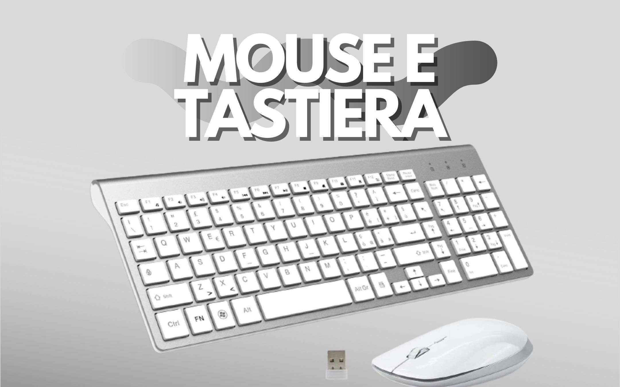 Tastiera e mouse wireless uniti in un set a poco prezzo (-15€)