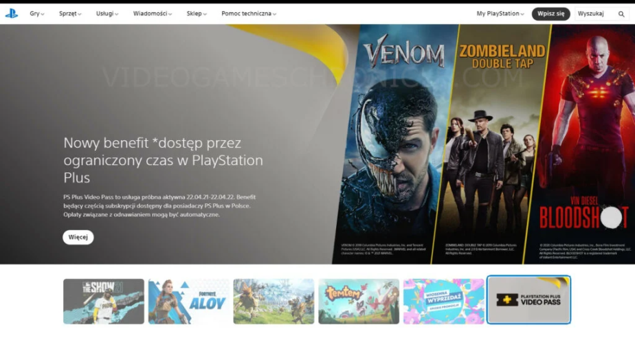 playstation plus video pass