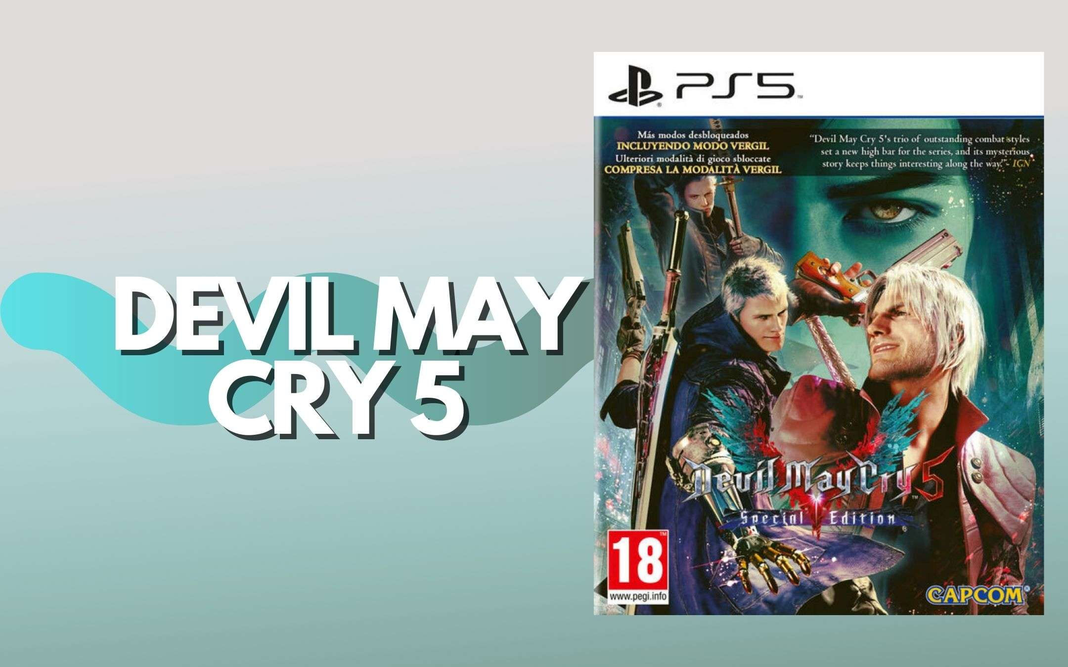 Devil May Cry 5 Special Edition a soli 29,99€ per PS5