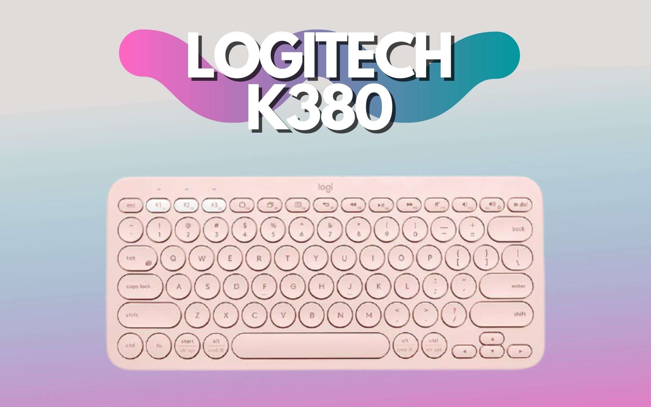 Logitech K380 FAVOLOSA in colorazione pink (-15%)