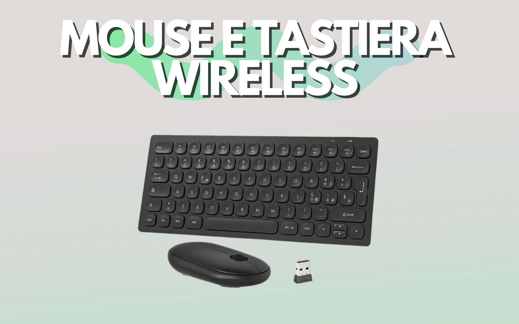 Tastiera e mouse wireless a prezzo BOMBA con offerta lampo