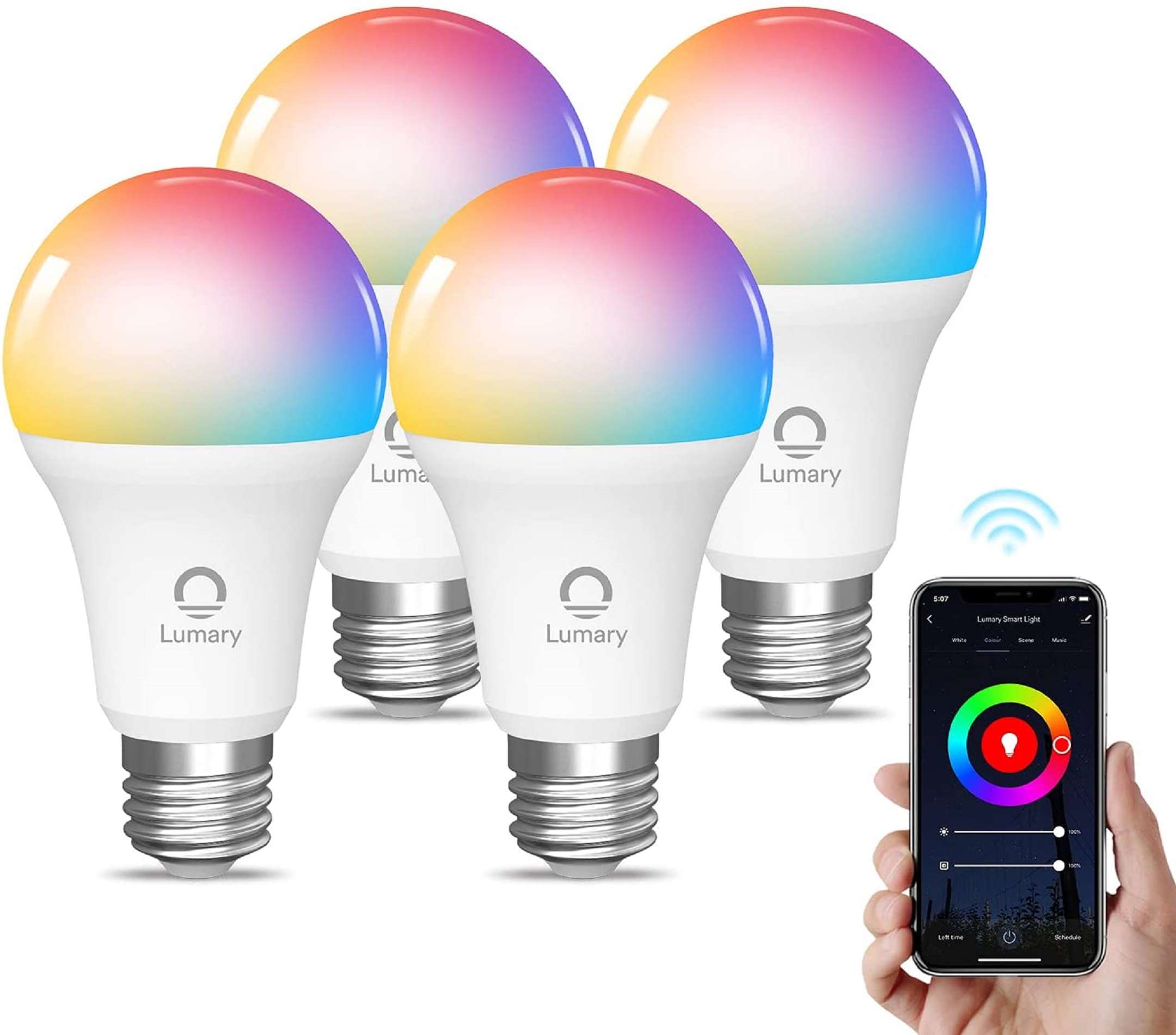 Set di 4 lampadine Smart scontato del 40%: solo 27€!