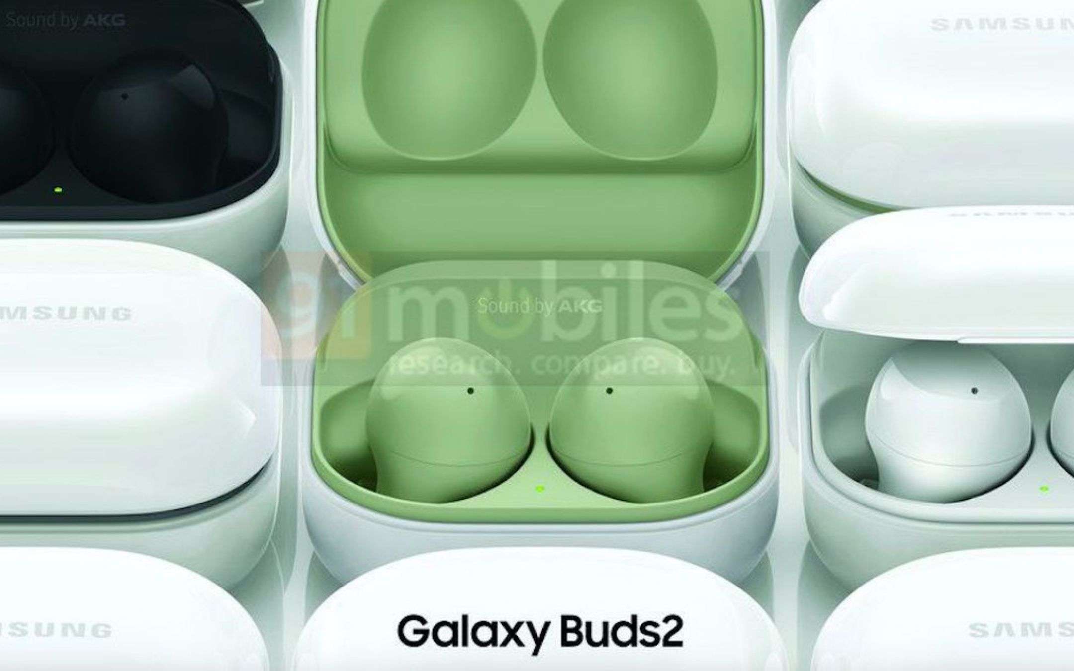 Samsung Galaxy Buds2: ecco i render ufficiali (FOTO)