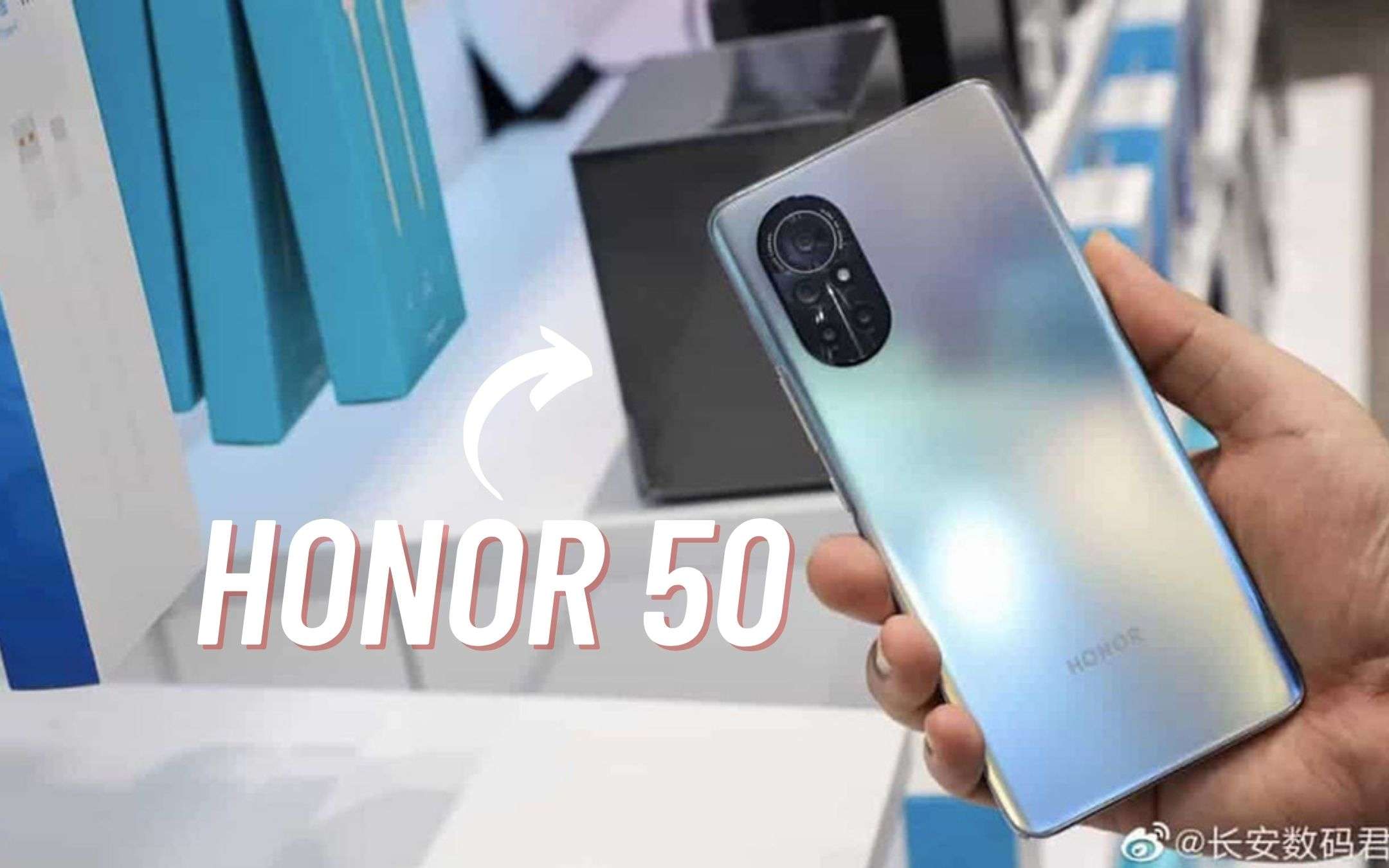 Honor 50 Pro: elementi ripresi dall'Honor V40