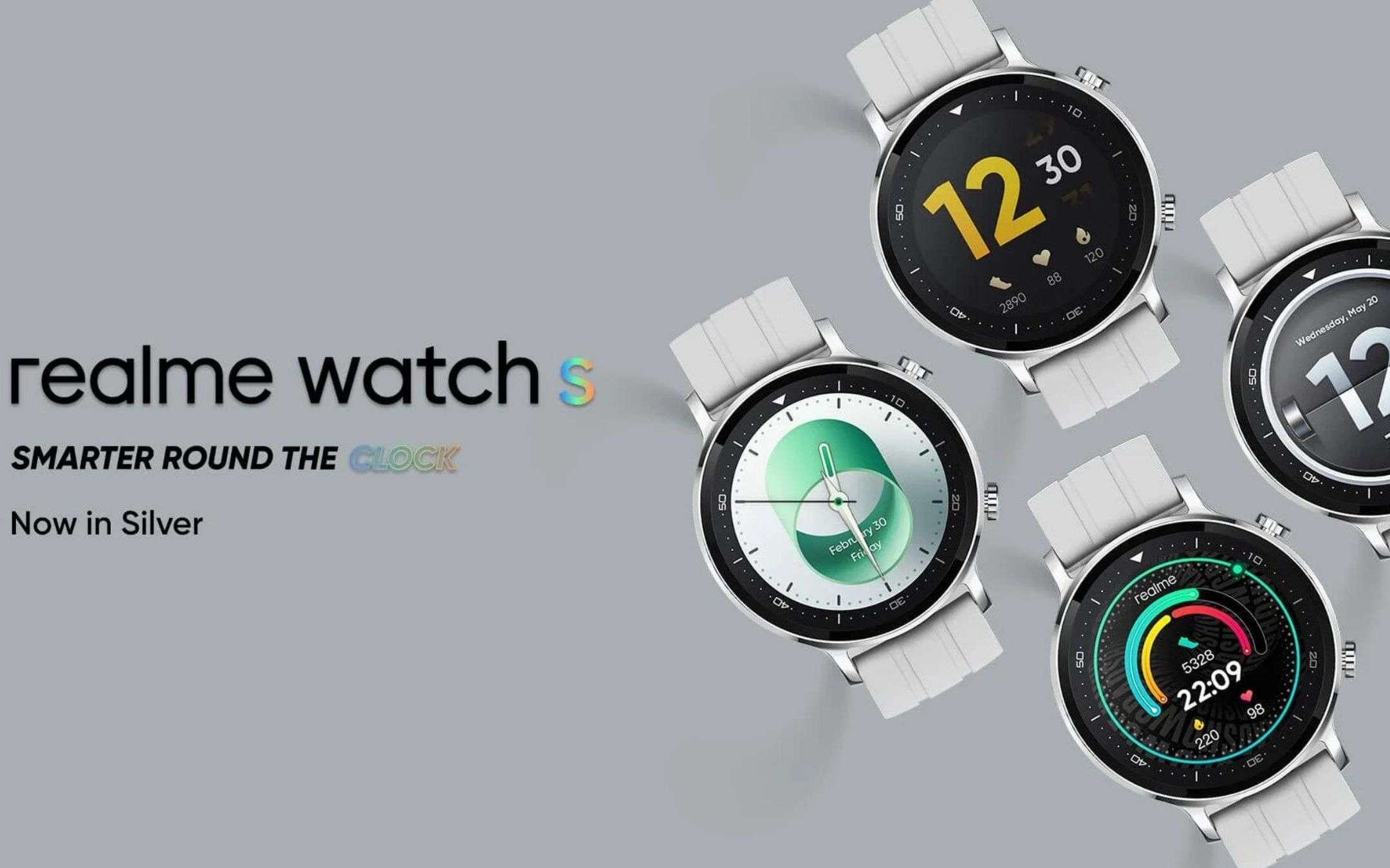 Realme Watch S: ecco la nuova variante Silver