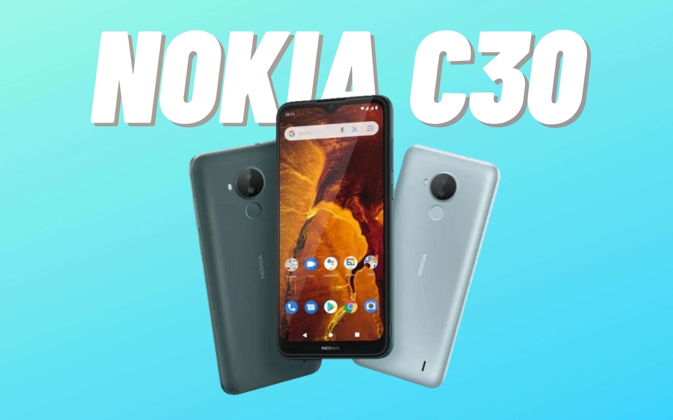 Nokia C30: UFFICIALE l'entry-level con Android 11 Go