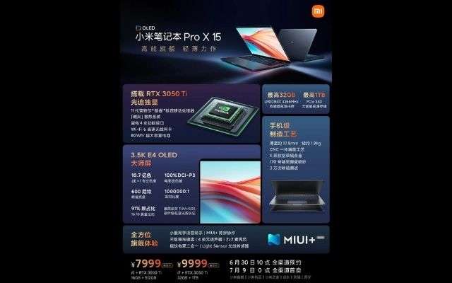 Xiaomi Mi Notebook Pro X