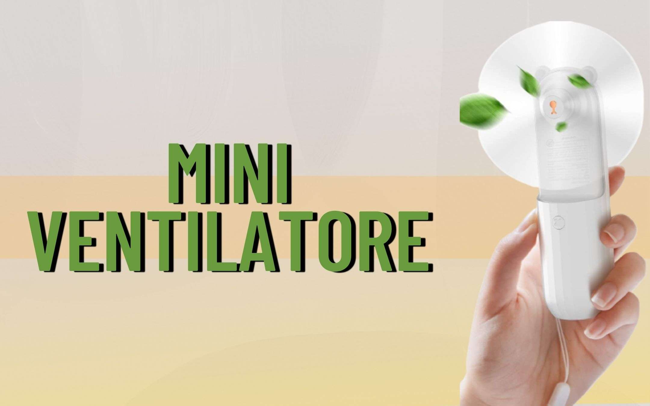 Mini ventilatore USB: resisti al caldo con SOLI 9€