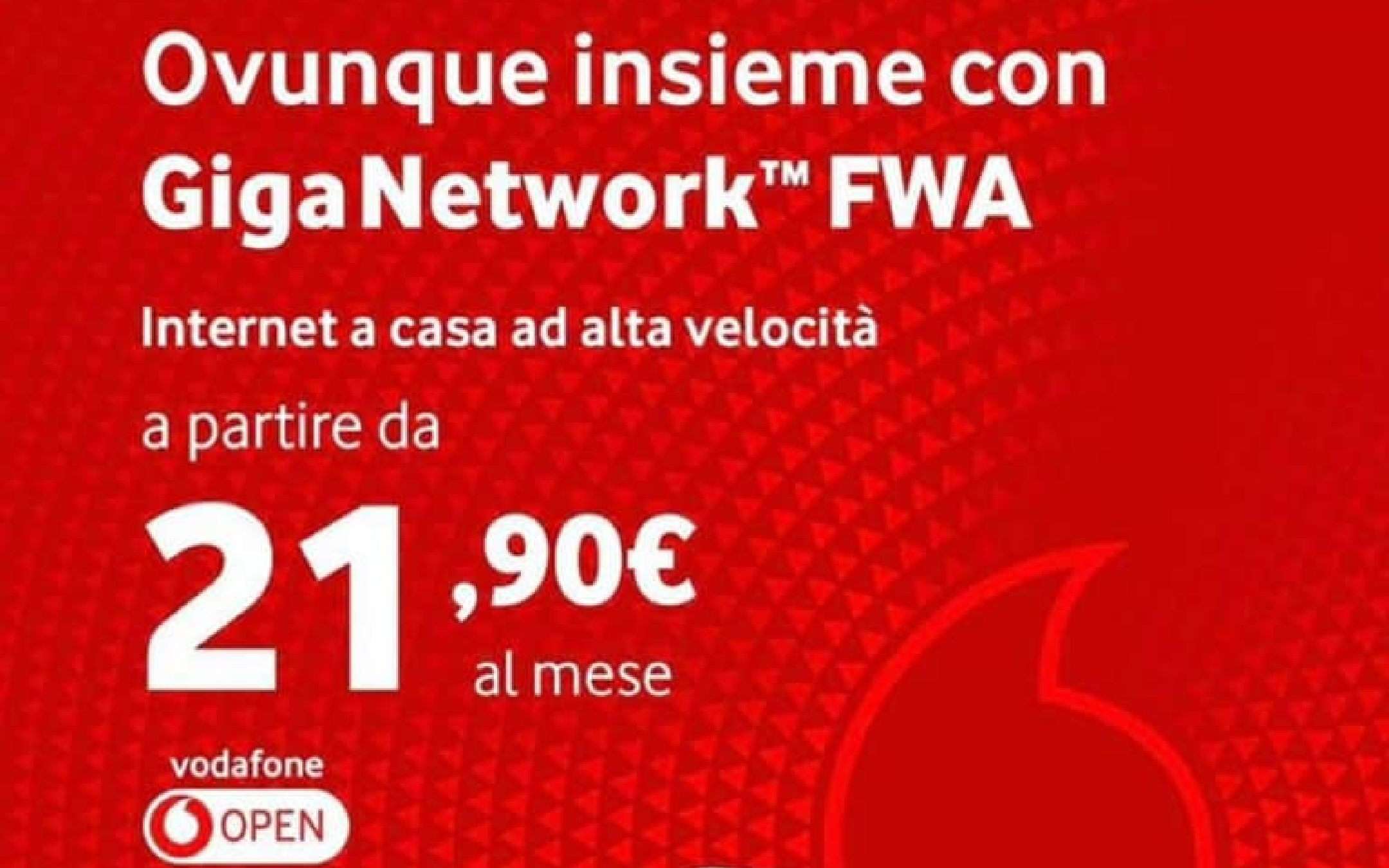 Vodafone Giga Network FWA: 3 Mesi SENZA VINCOLI!