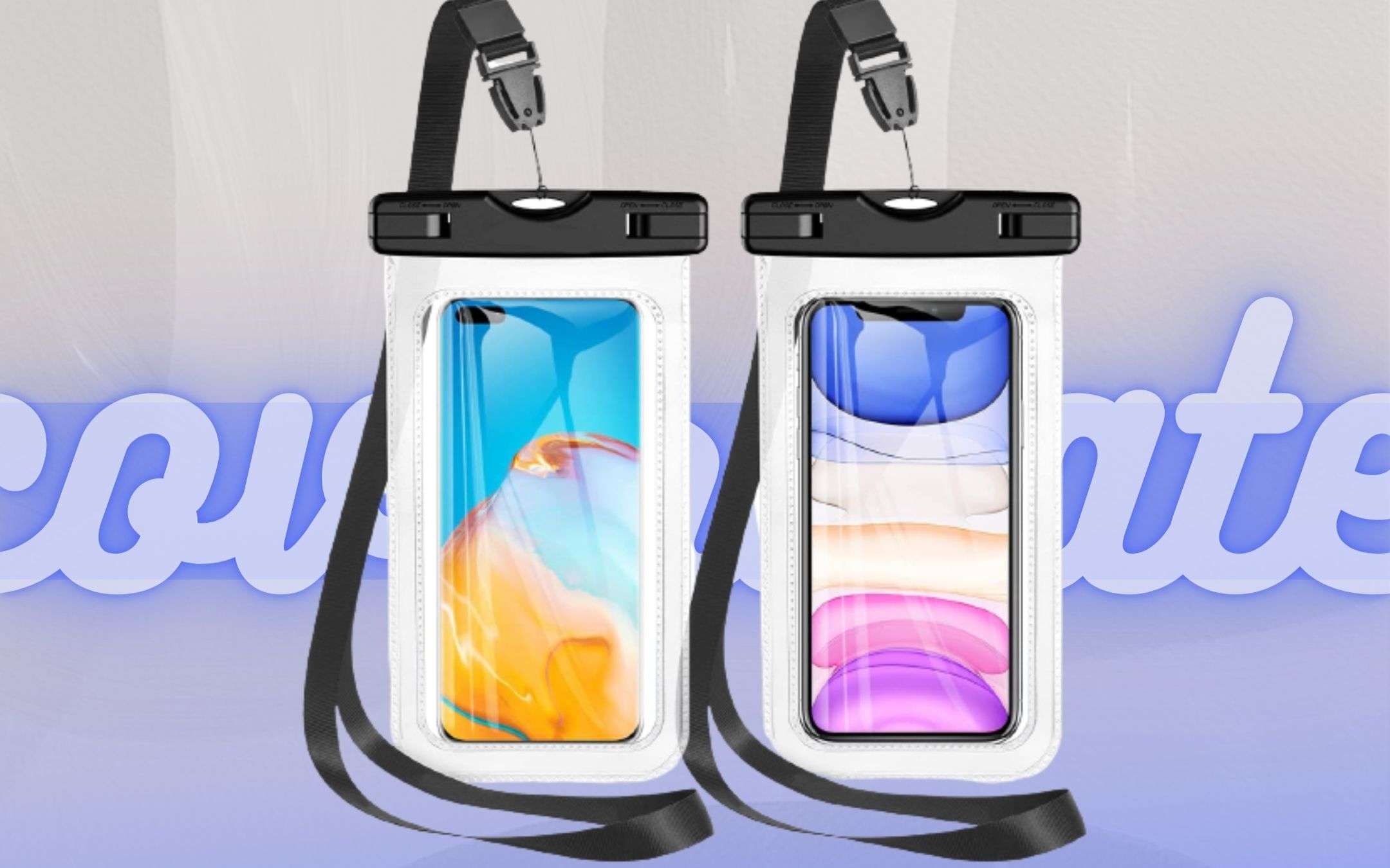 Cover impermeabile: lo smartphone te lo PORTI IN ACQUA