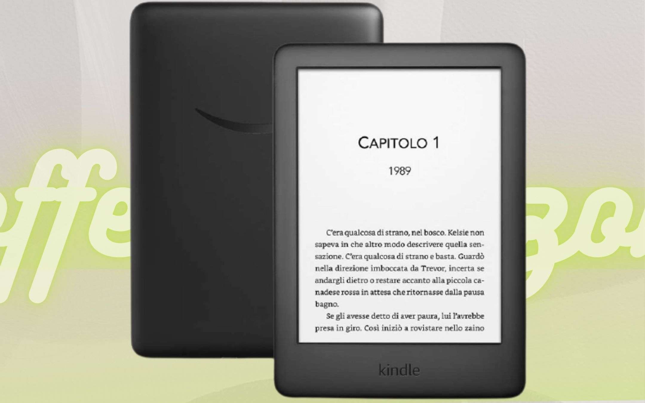 Kindle in OFFERTONA: prezzo imperdibile sul modello base