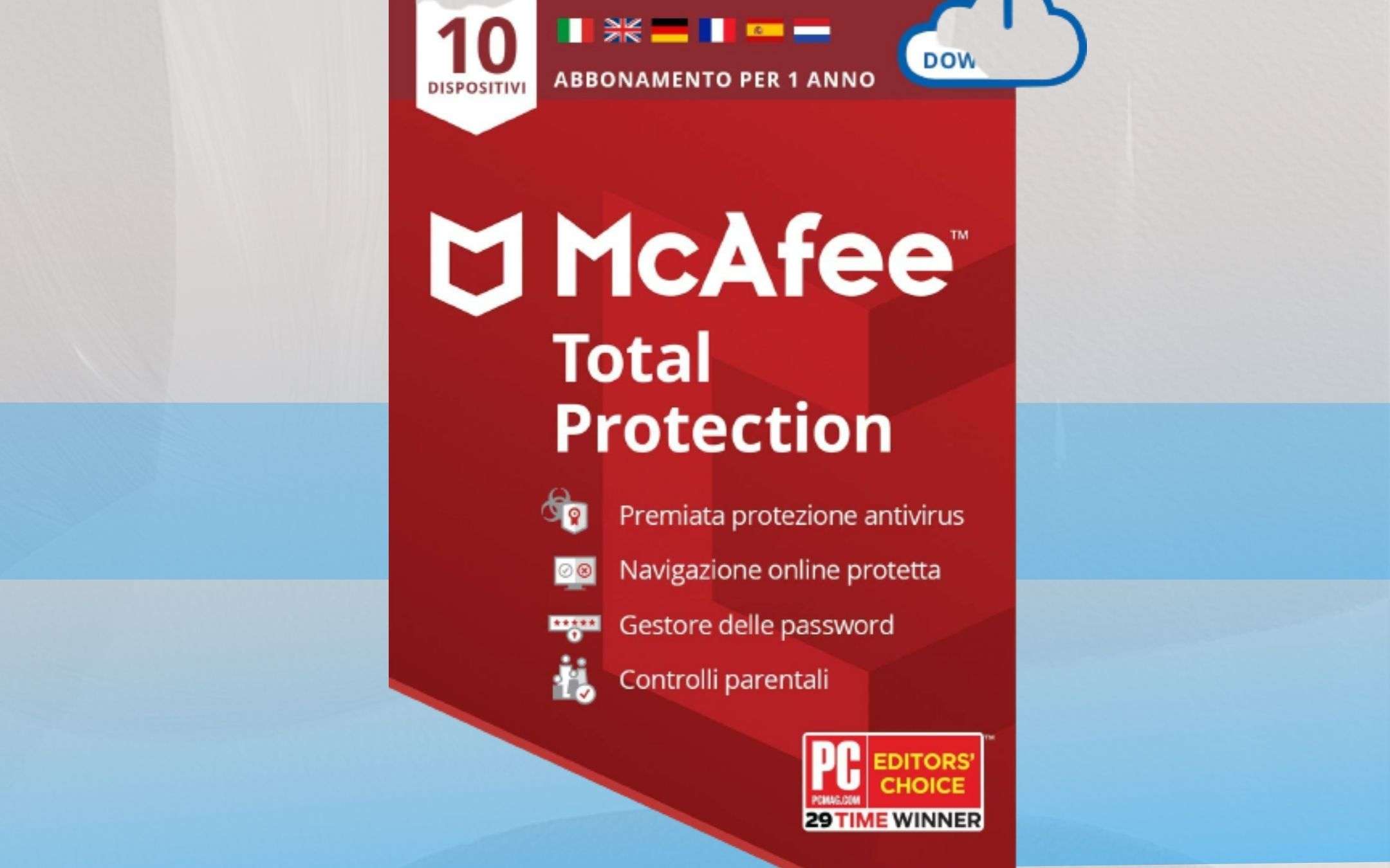 McAfee: l'antivirus SPAZIALE a prezzo SHOCK (-76%)