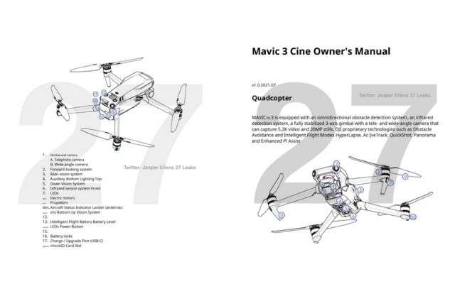 DJI Mavic 3 manuale