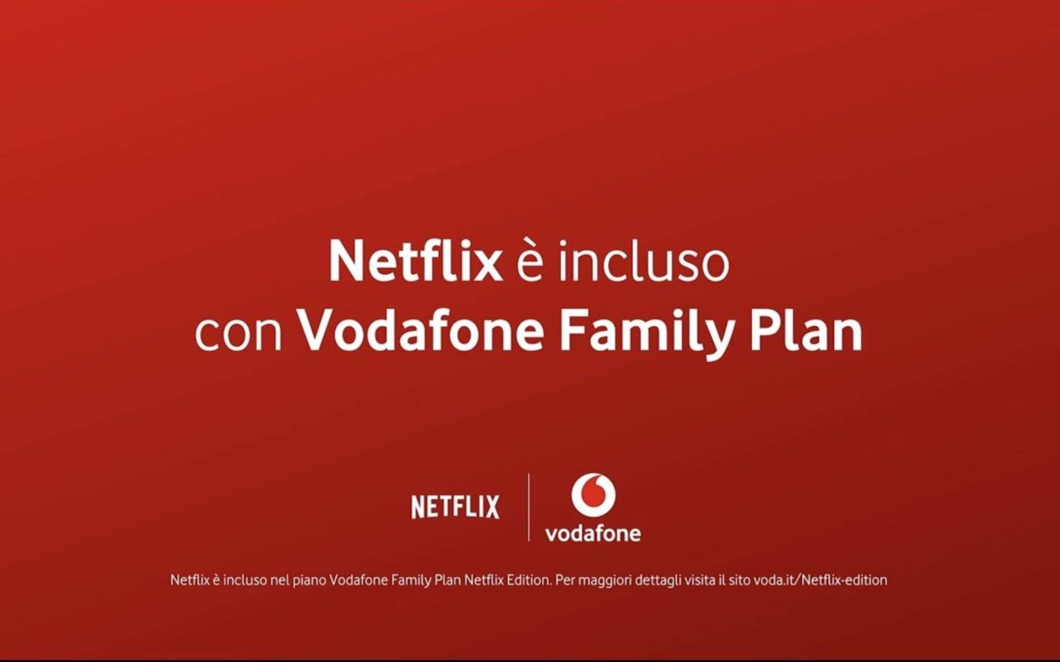 Vodafone Family Plan: Fibra e Netflix a 44,90€